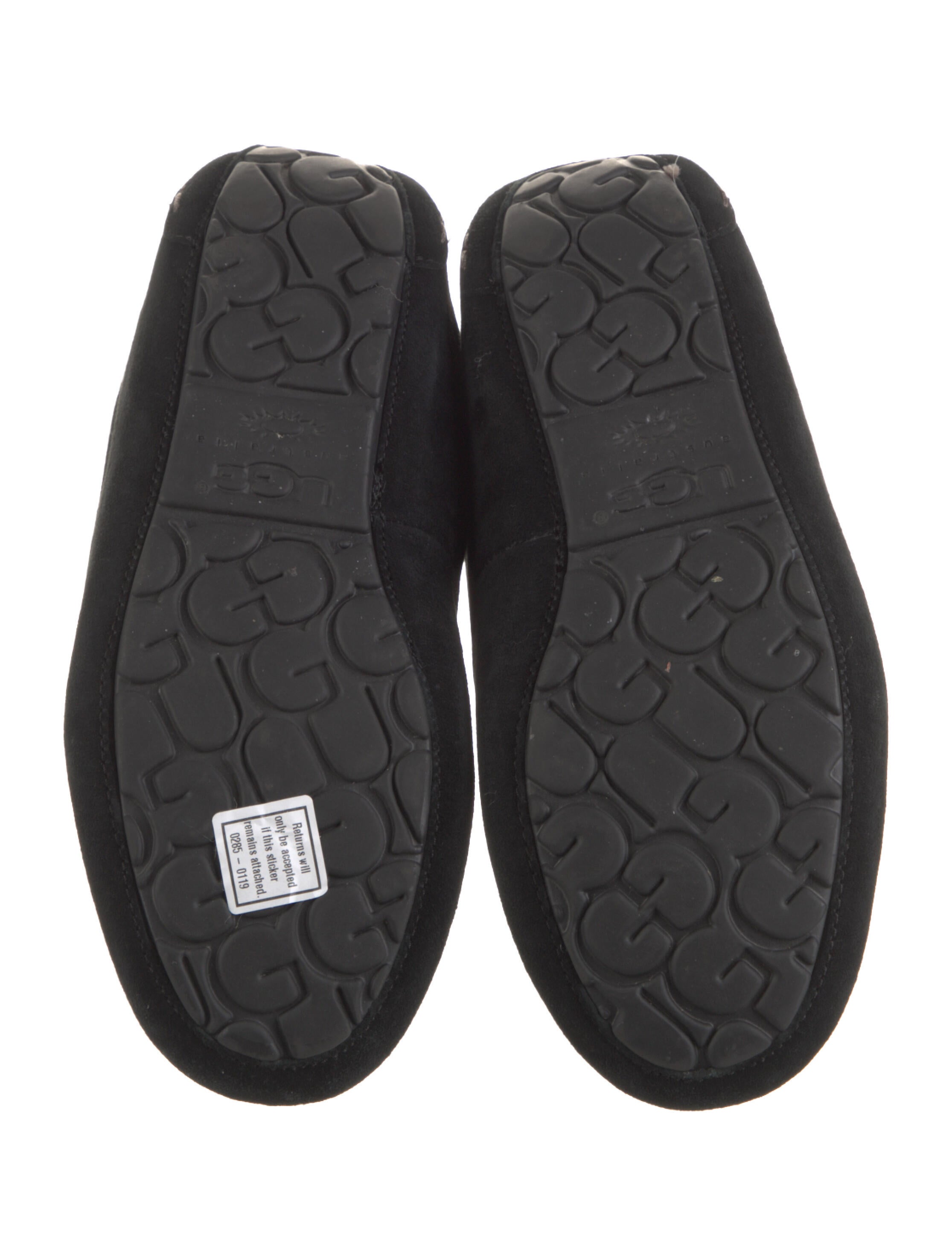 UGG Suede Fur Trim Lace-Up Boots